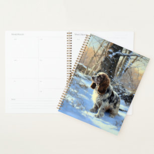 Cocker Spaniel Let It Snow Christmas Planner