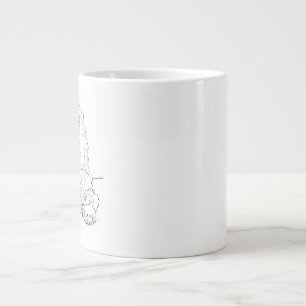 Cocker Spaniel Line Drawing Art Dog Coffee Mug