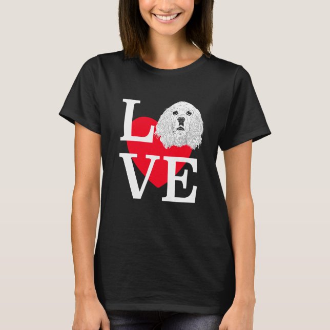 Cocker Spaniel Love Cute heart Cocker Spaniel T-Shirt (Front)