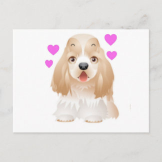 Cocker Spaniel Love Postcard