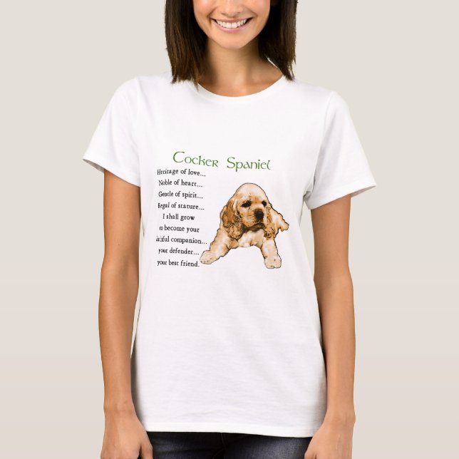 Cocker Spaniel Lovers Gifts T-Shirt (Front)