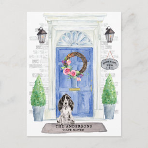 Cocker Spaniel Moving Announcement Postcard