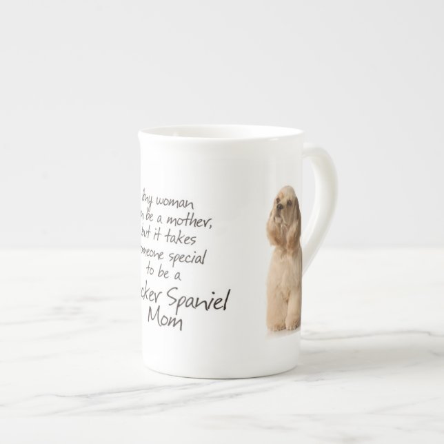 Cocker Spaniel Mum Bone China Mug (Front Right)