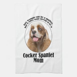 Cocker Spaniel Mum Tea Towel