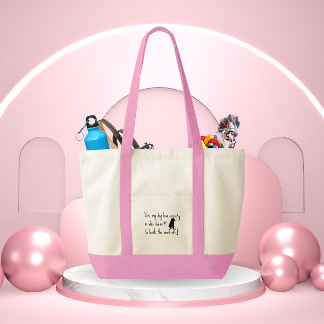 Cocker Spaniel My Dog Has Anxiety Woof OFF  Tote Bag (Creator Uploaded)