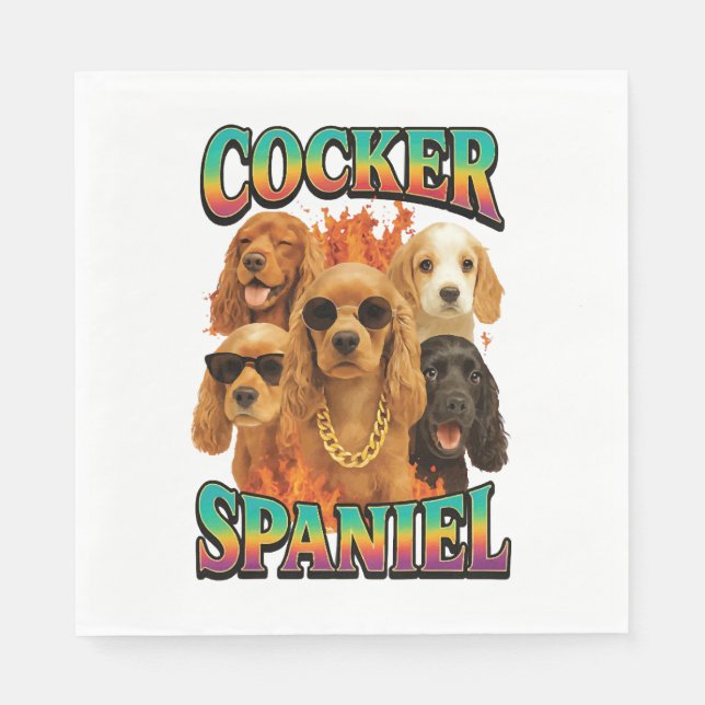 Cocker Spaniel  Napkin (Front)