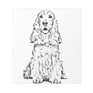 Cocker spaniel notepad