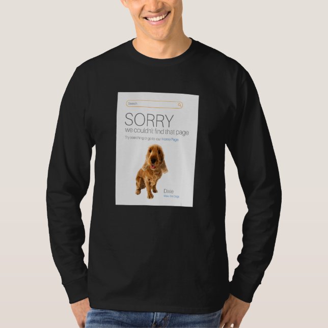 Cocker Spaniel Online Shop Ecommerce Seller 404 Do T-Shirt (Front)