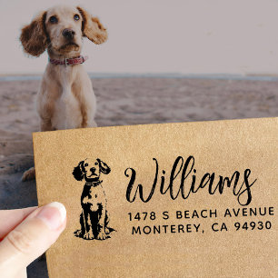 Cocker Spaniel Owner Return Address Dog Owner Self-inking Stamp
