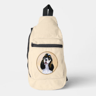 Cocker Spaniel Painting Parti Tan Original Dog Art Sling Bag