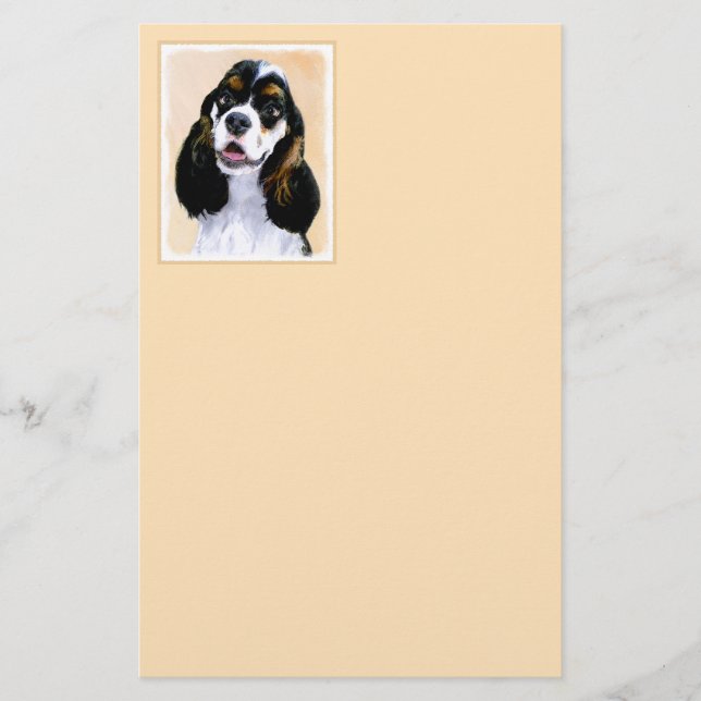 Cocker Spaniel (Parti) Painting - Original Dog Art (Front)