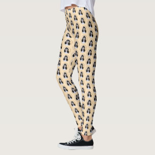 Cocker Spaniel (Parti) Painting - Original Dog Art Leggings