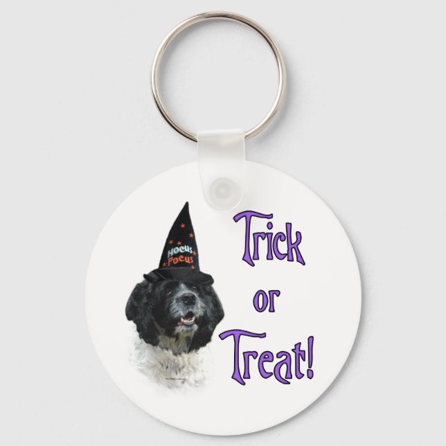 Cocker Spaniel (parti) Trick Key Ring (Front)