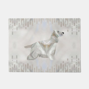 Cocker Spaniel pearl silhouette Doormat