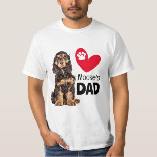 Cocker Spaniel Personalised Dad  T-Shirt