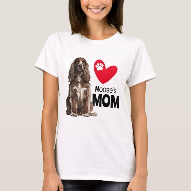 Cocker Spaniel Personalised Mum T-Shirt (Front)
