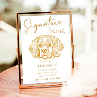 Cocker Spaniel Personalised Signature Drink
