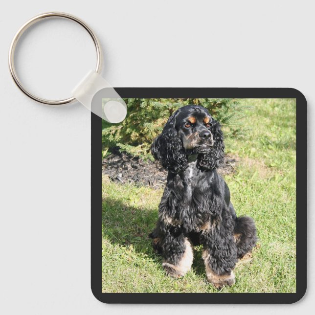 Cocker Spaniel Photo Key Ring (Front)