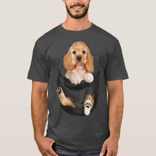 Cocker Spaniel Pocket Cute Cocker Spaniel Puppy in T-Shirt