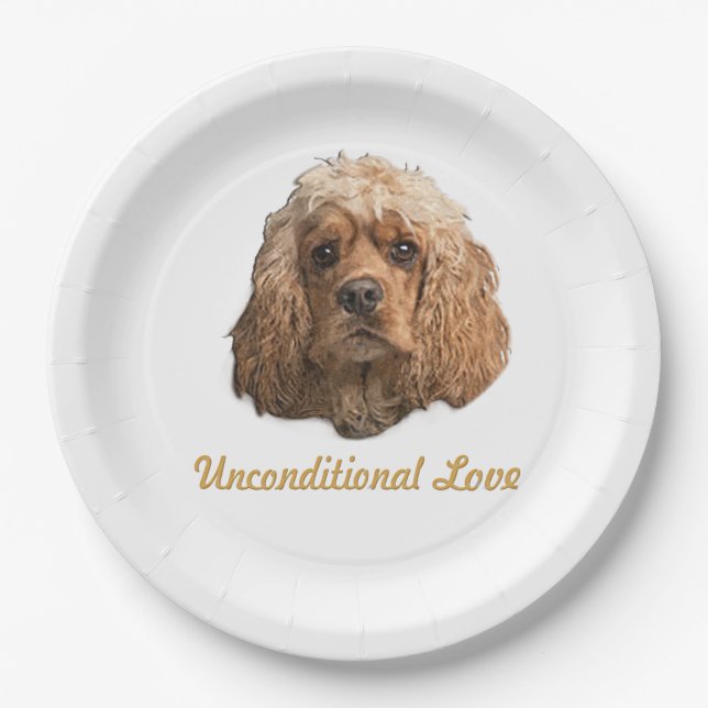 Cocker Spaniel products Paper Plate (Front)