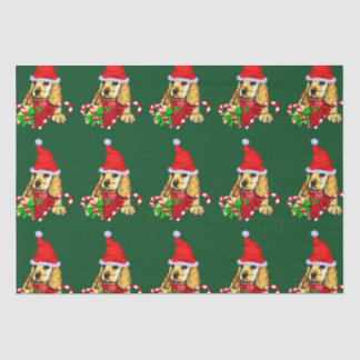 Cocker Spaniel Puppy Christmas Tissue Paper