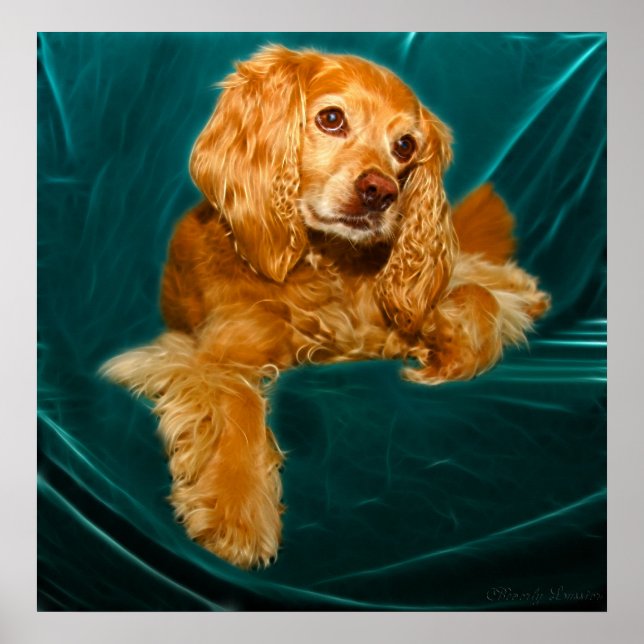 Cocker Spaniel Puppy Dog Poster (Front)