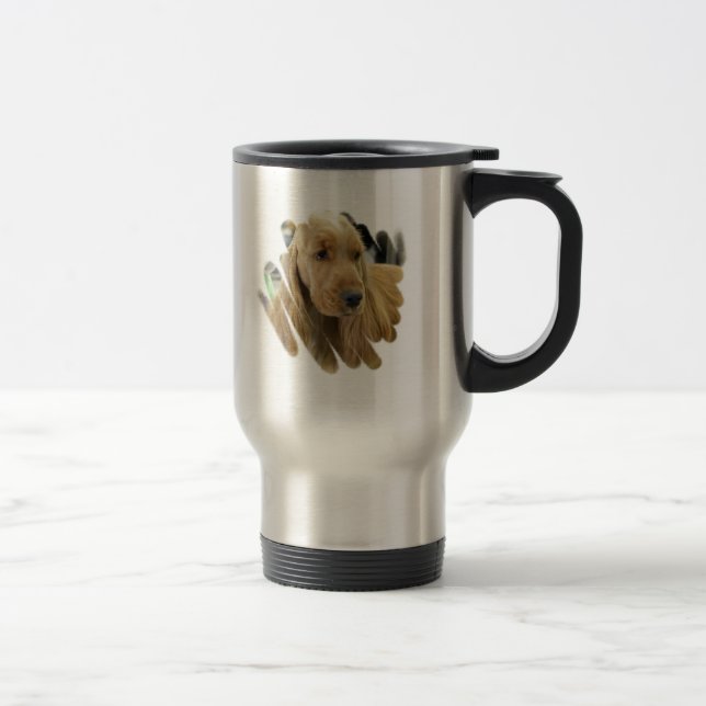 Cocker Spaniel Puppy Dog Stainless Steel Mug (Right)
