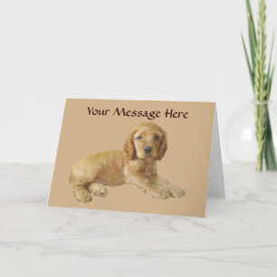 Cocker Spaniel Puppy Greeting Card