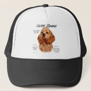 Cocker Spaniel (red) History Design Trucker Hat