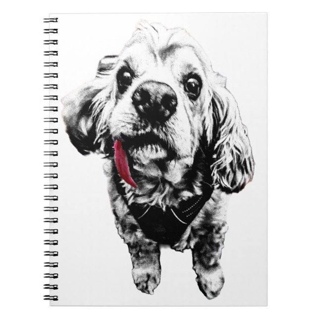 Cocker Spaniel – Red Tongue, Real Sass Notebook (Front)
