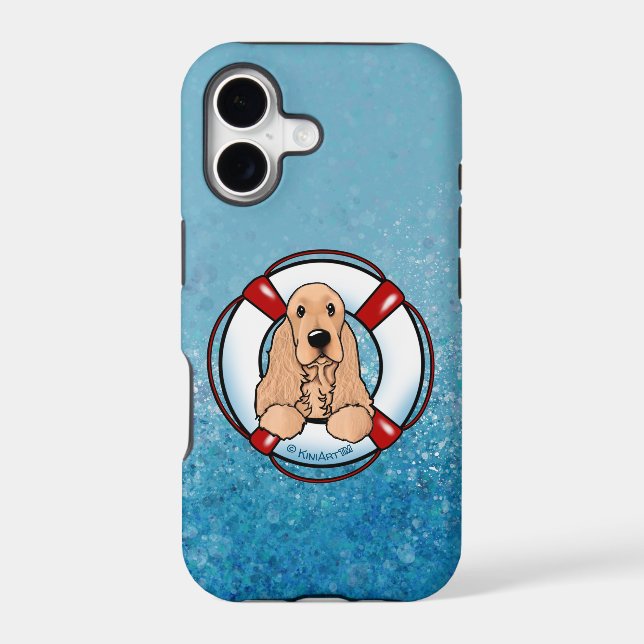 Cocker Spaniel Rescue Case-Mate iPhone Case (Back)