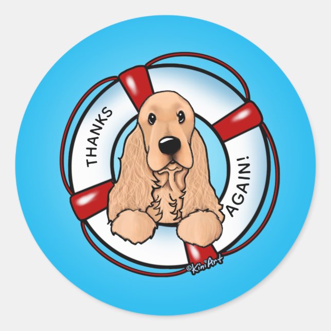 Cocker Spaniel Rescue Stickers (Front)