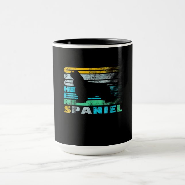 Cocker Spaniel | Retro Black Cocker Spaniel Mug (Center)