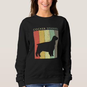 Cocker Spaniel Retro Vintage Style Sweatshirt