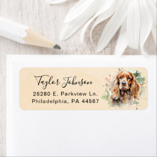 Cocker Spaniel Return Address Label