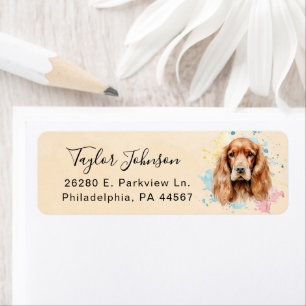 Cocker Spaniel Return Address Label