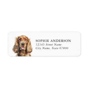 Cocker Spaniel Return Address Labels