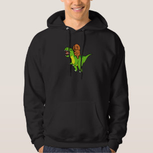 Cocker Spaniel Riding Rex Dinosaur Dog   Hoodie