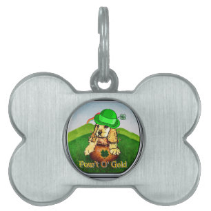 Cocker Spaniel St Patricks Day Pet Tag