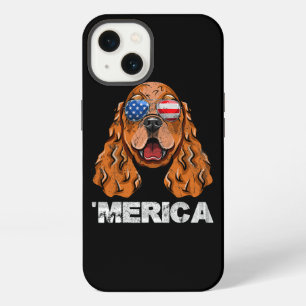 Cocker Spaniel Sunglasses American USA Flag 4th Of iPhone 13 Case