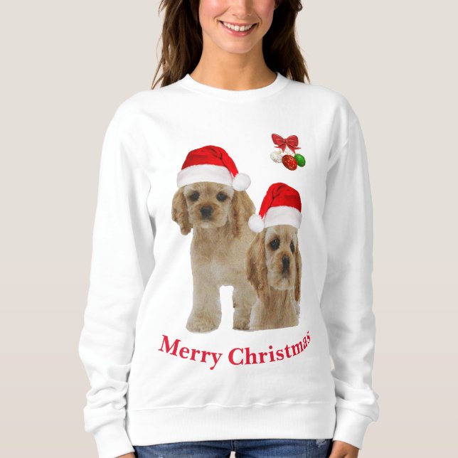 Cocker spaniel  sweatshirt (Front)