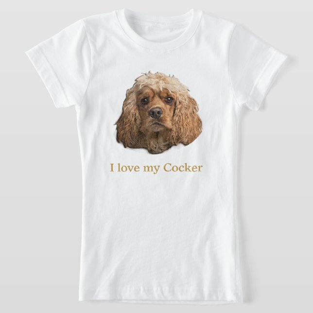 Cocker Spaniel t-shirts (Laydown)