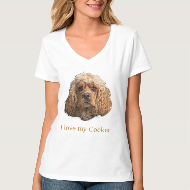 Cocker Spaniel t-shirts (Front)