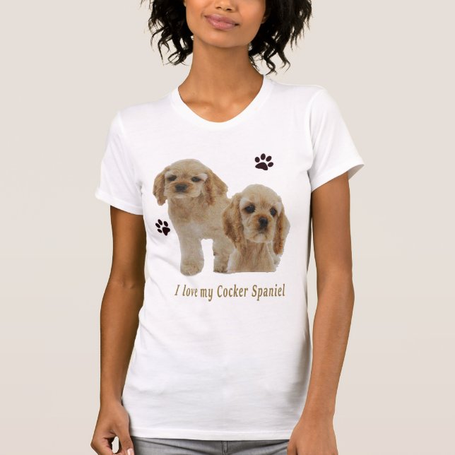 Cocker spaniel t-shirts (Front)
