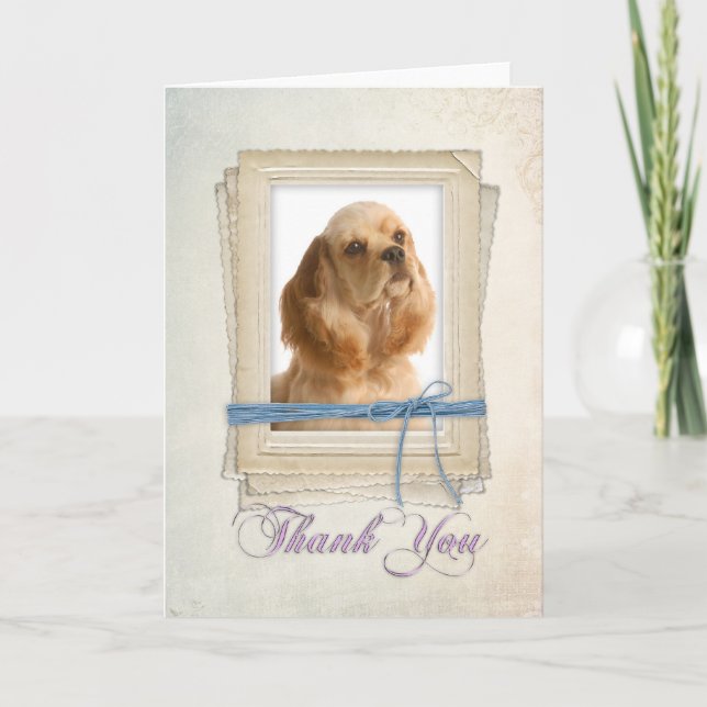 Cocker Spaniel Thank You Card (Front)