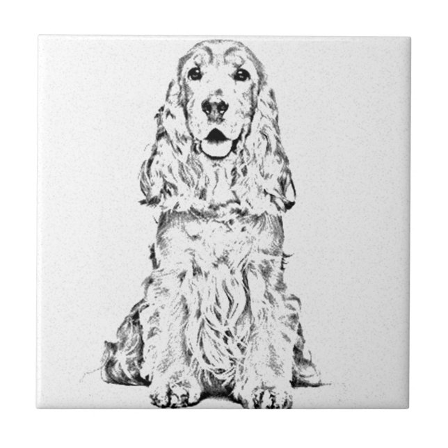 Cocker spaniel tile (Front)