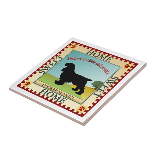 Cocker Spaniel Tile (Side)