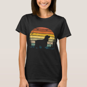 Cocker Spaniel Vintage Retro Mum Dad Dog Pet Lover T-Shirt