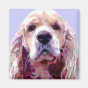 Cocker Spaniel with 'Attitude' Face Magnet