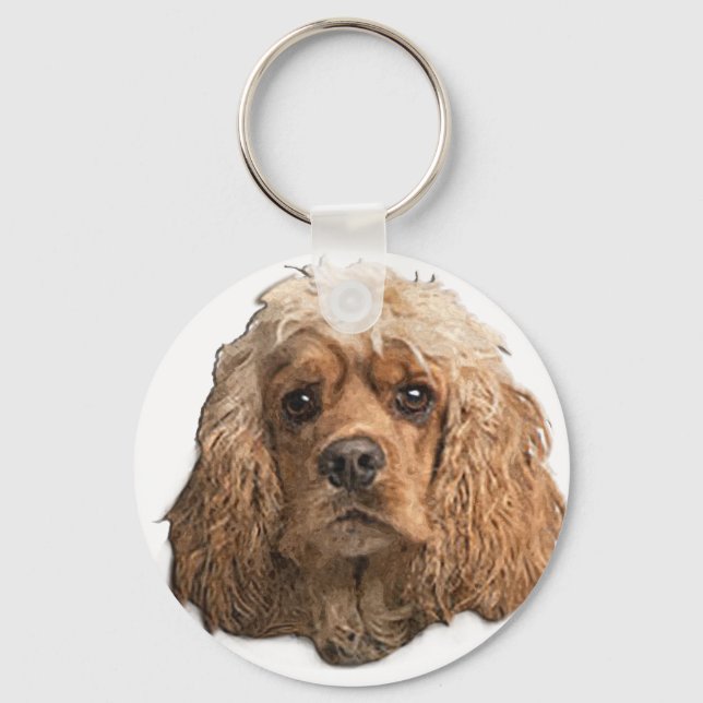 cocker Spaniels Key Ring (Front)